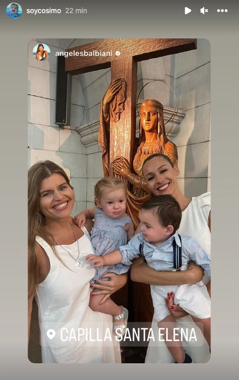 Angie Balbiani bautismo de Cósimo
