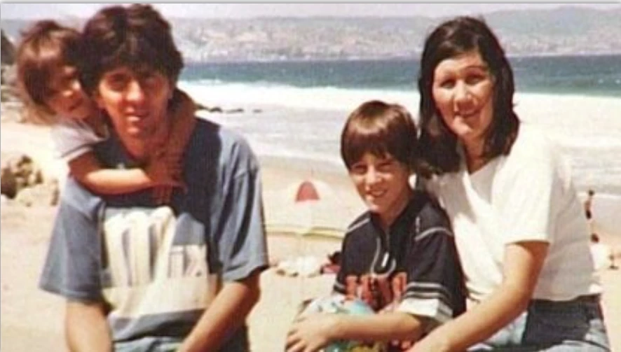 Celia Cuccittini con Lionel Messi chiquito