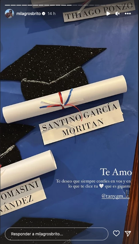 Roberto Garcia Moritán con Santino