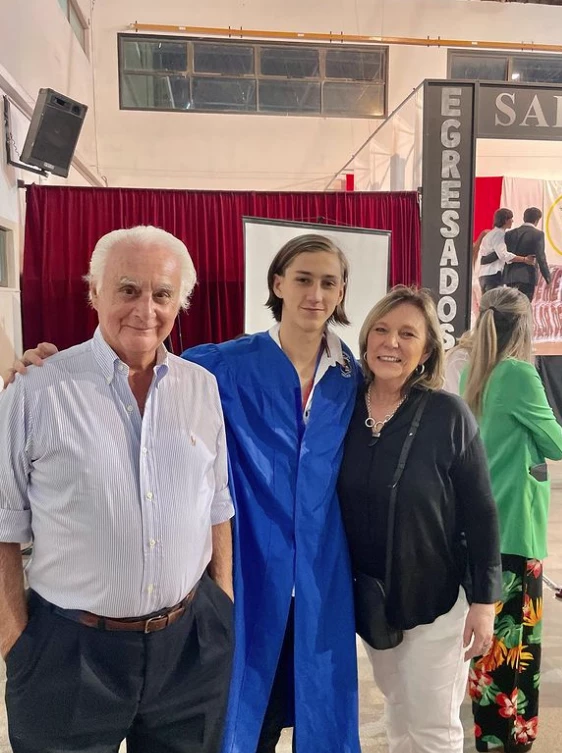 Santino Garcia Moritán con abuelos