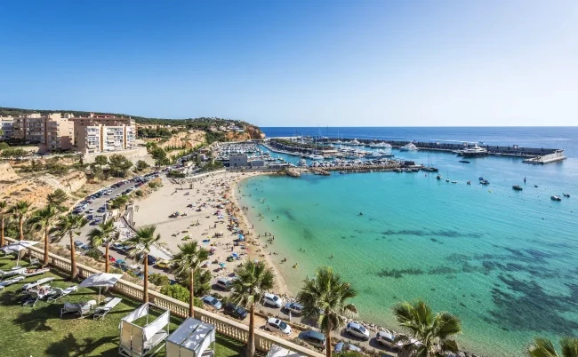 Playa El Toro en Mallorca, donde vive Scaloni
