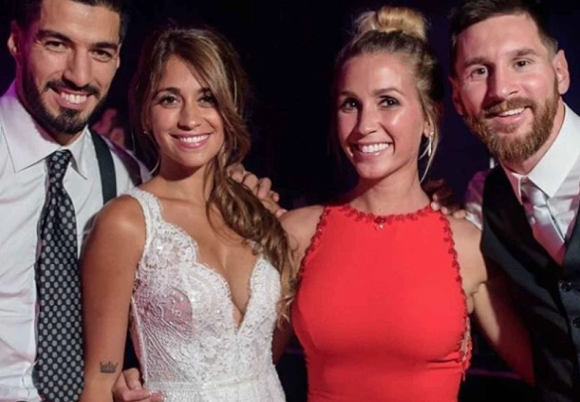Lionel Messi, Antonela Roccuzzo, Luis Suárez y Sofía Balbi