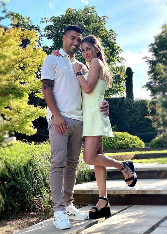 Luis Suárez y Sofía Balbi