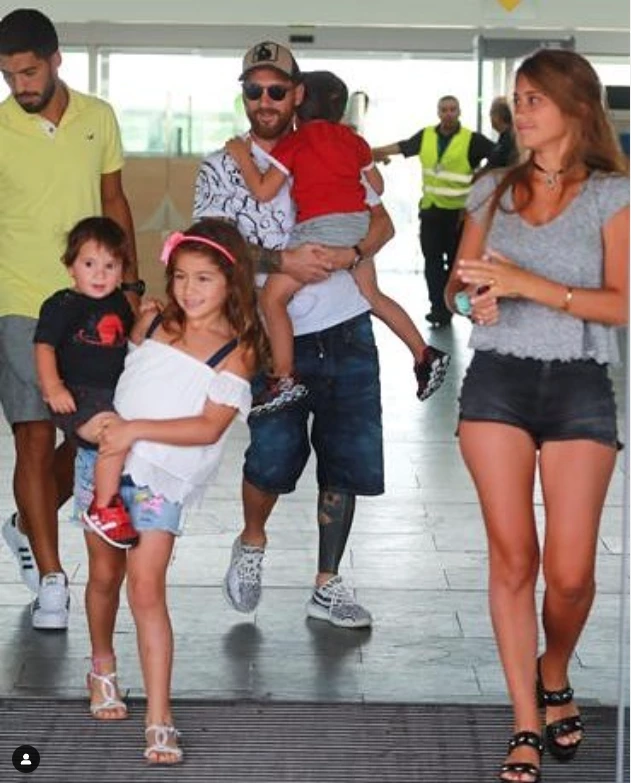 Lionel Messi, Antonela Roccuzzo, Luis Suárez y Sofía Balbi