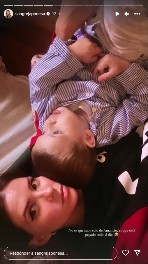 China Suárez e hijos