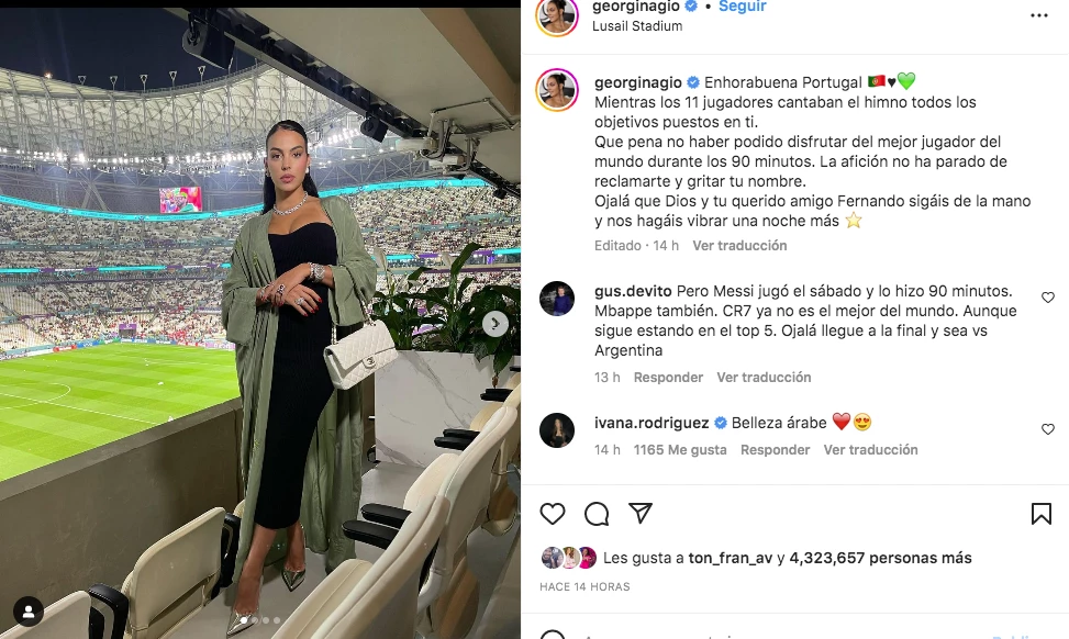 El furioso descargo de Georgina Rodríguez