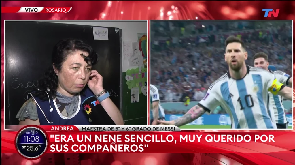 El mensaje de su maestra de primaria para Leo Messi