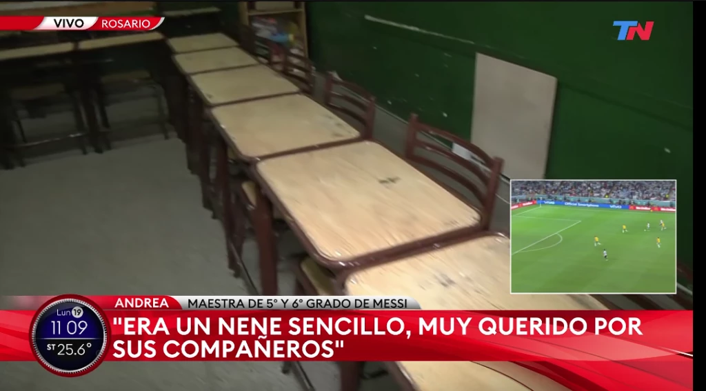 El mensaje de su maestra de primaria para Leo Messi