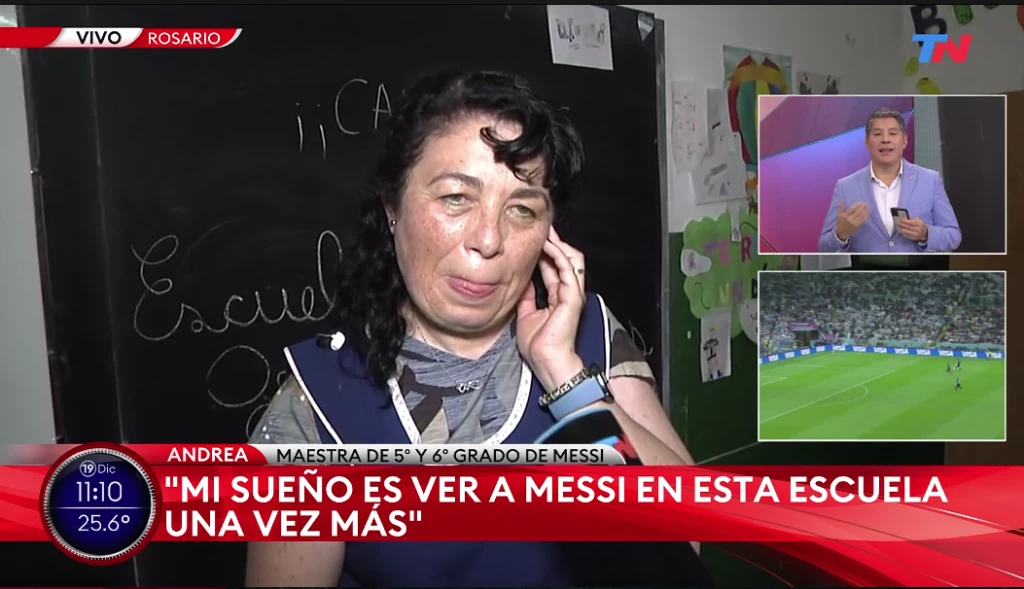 El mensaje de su maestra de primaria para Leo Messi