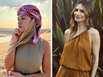 Desde Sofi Calzetti en Qatar a María Vázquez en Buenos Aires, los tonos tierra también son tendencia en verano