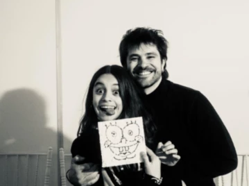 Felipe Colombo, emocionado hasta las lágrimas por su hija Aurora