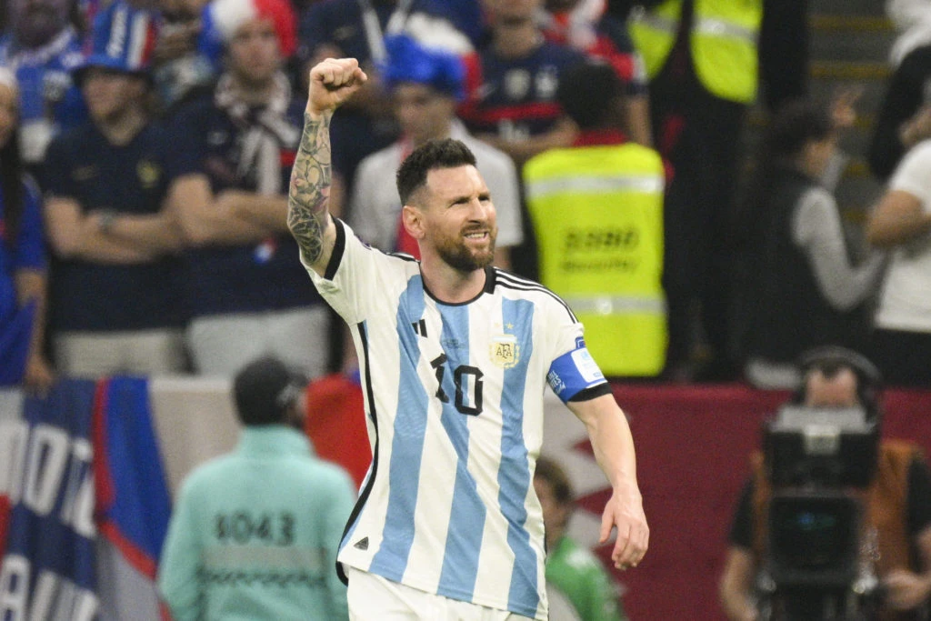 LEO MESSI CELEBRANDO el gol