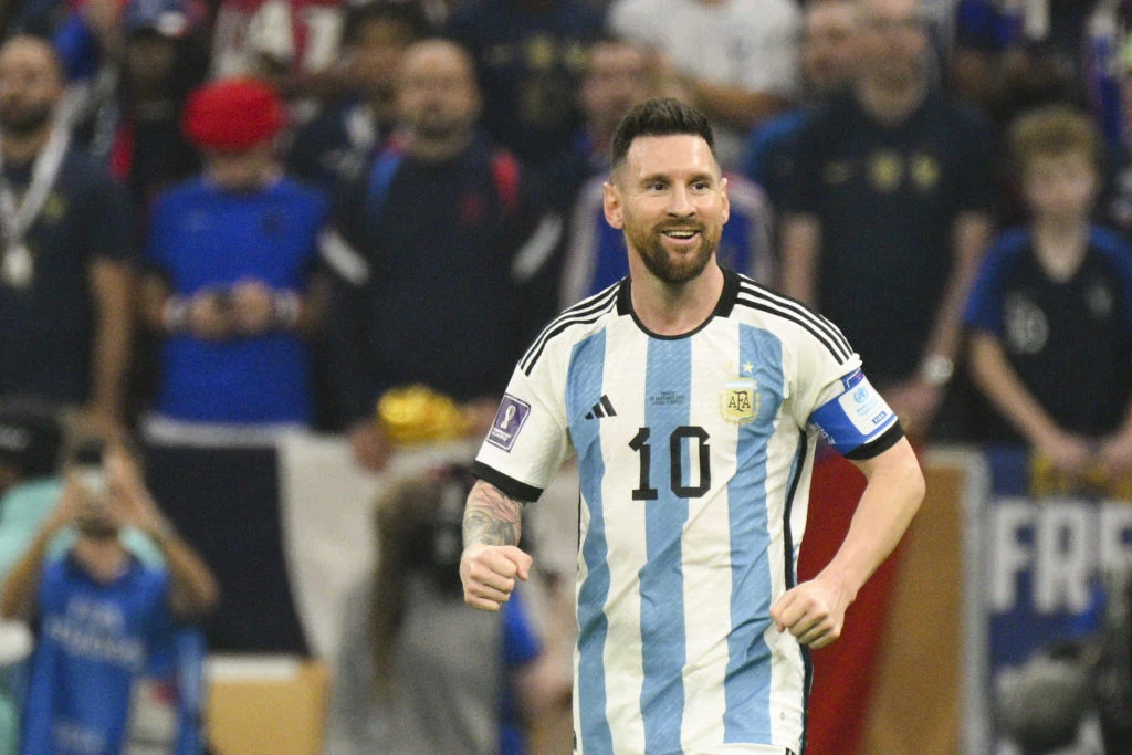 LEO MESSI CELEBRANDO el gol