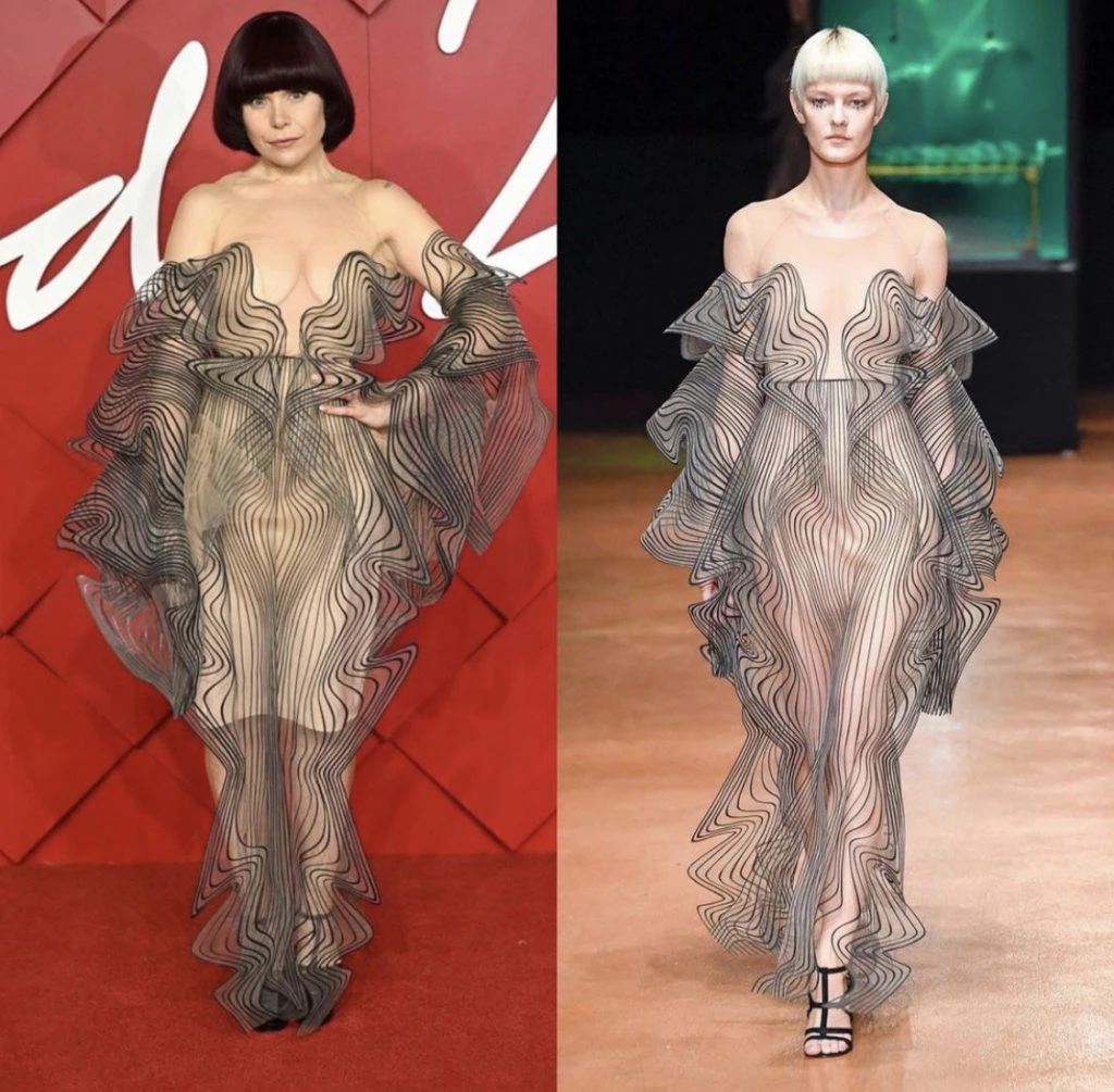 Paloma Faith en los Fashion Awards 2022. Foto: Instagram.