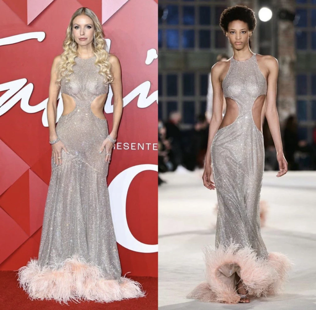 Leonnie Hanne en los Fashion Awards 2022. Foto: Instagram.