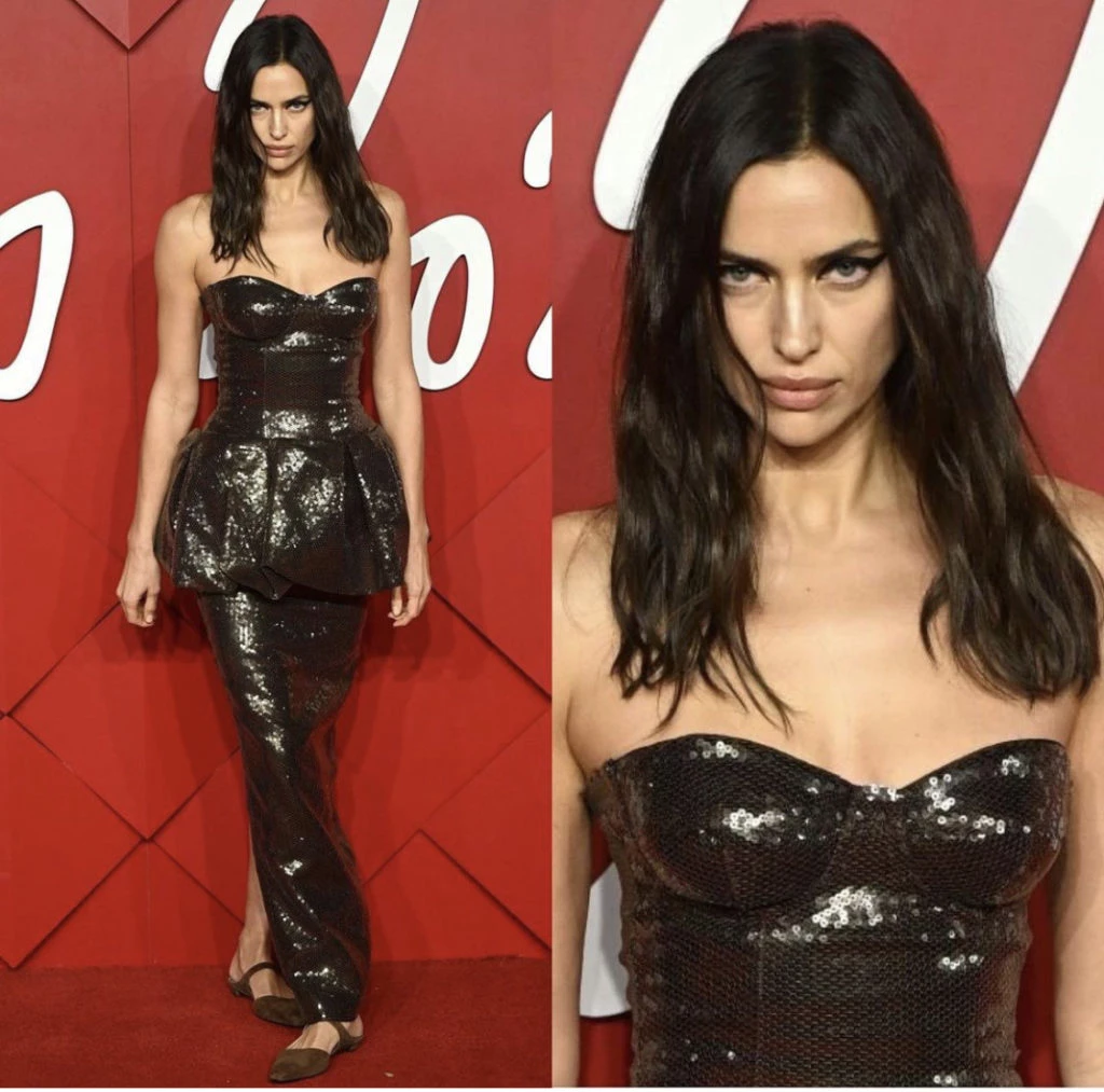 Irina Shayk en los Fashion Awards 2022. Foto: Instagram.