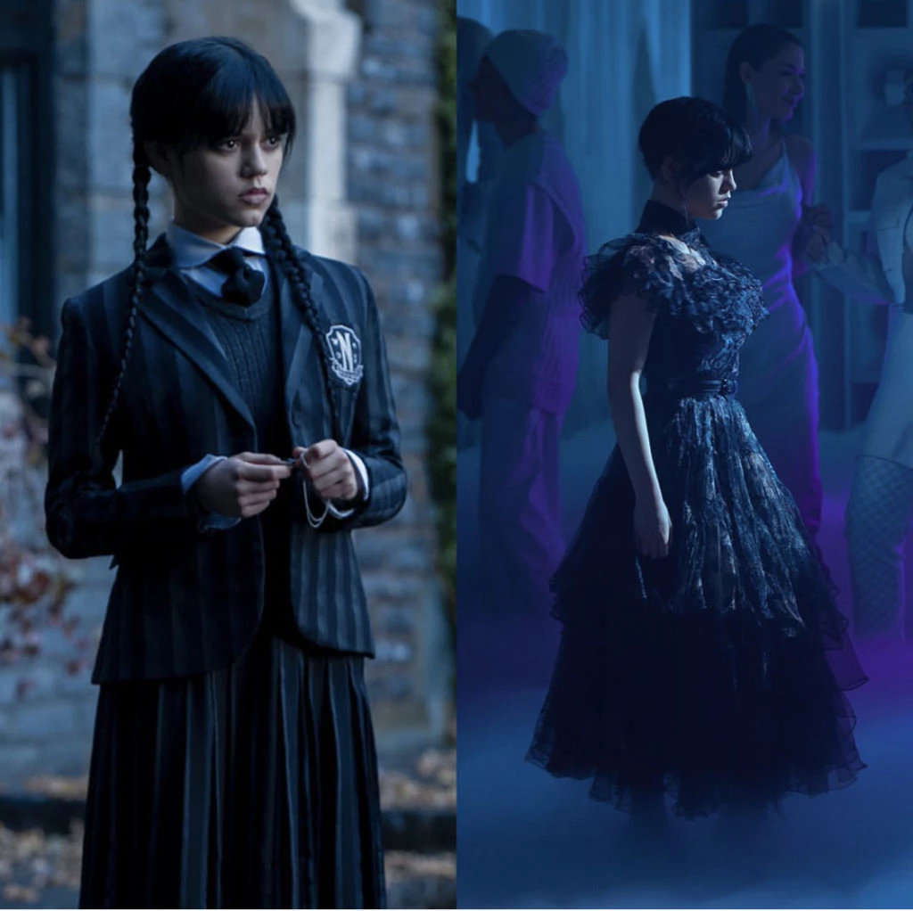 Los looks de Merlina. Foto: Instagram.