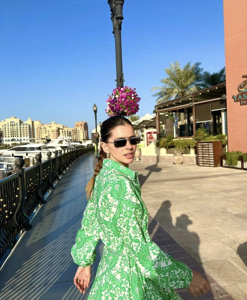 China Suárez en Qatar. Foto: Instagram.