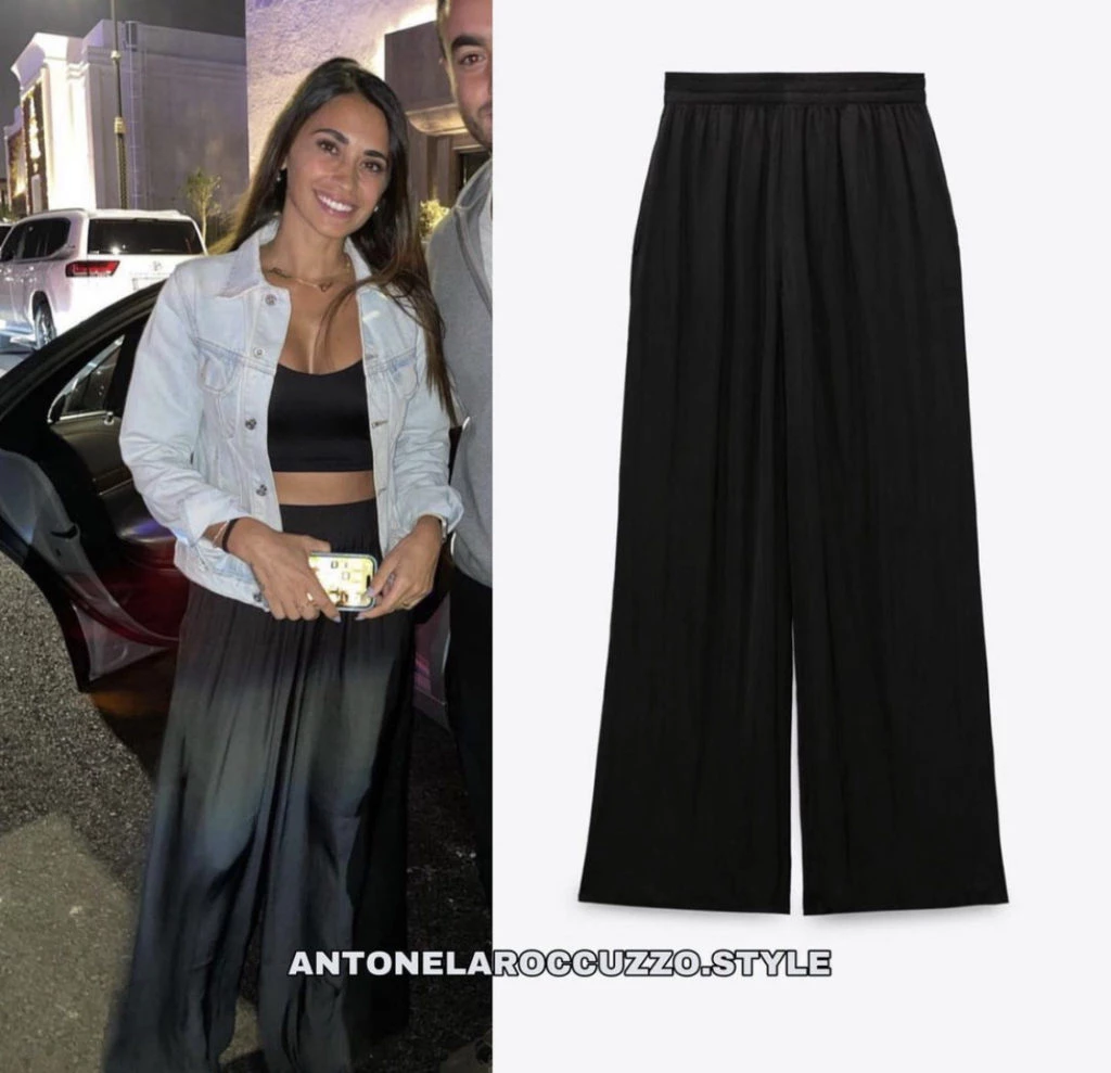 El look de Antonela Roccuzzo en Doha. Foto: Instagram.