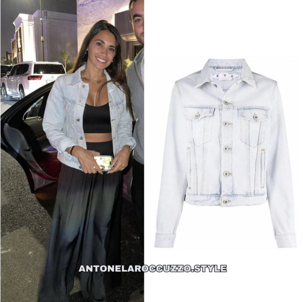 El look de Antonela Roccuzzo en Doha. Foto: Instagram.