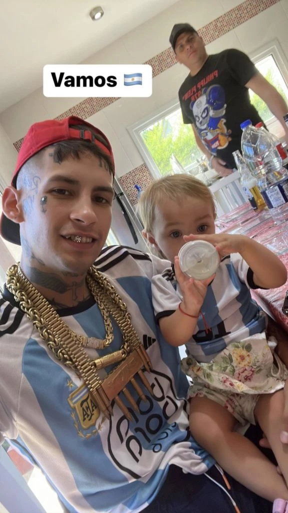 LGante y su hija Jamaica. Foto: Instagram.