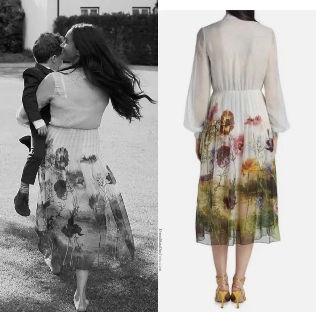 El vestido que lució Meghan Markle en el documental de Netflix. Foto: Instagram.