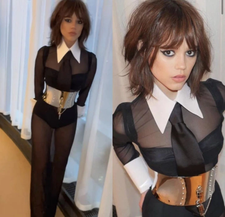 Jenna Ortega y el nuevo look que revolucionó las redes. Foto: Instagram.