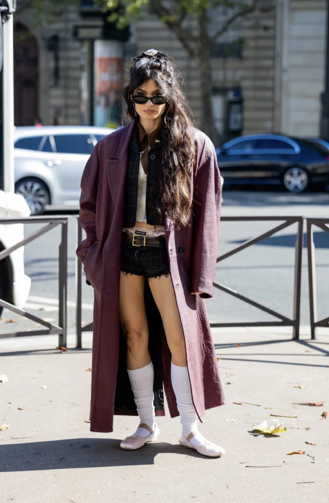 Ballerinas con medias, la tendencia que se viene. Foto: Instagram.