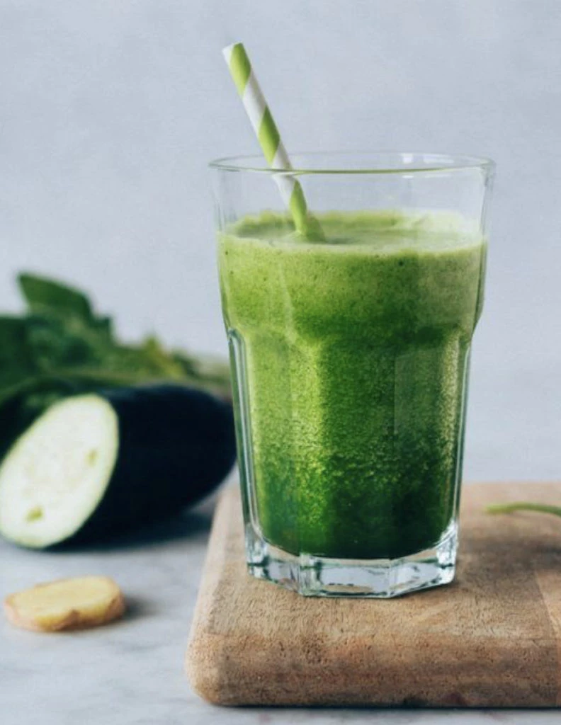 Jugo verde con spirulina, el favorito de Juliana Awada. Foto: Pinterest.