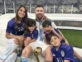 Messi en familia luego de la consagración. Foto: Instagram.