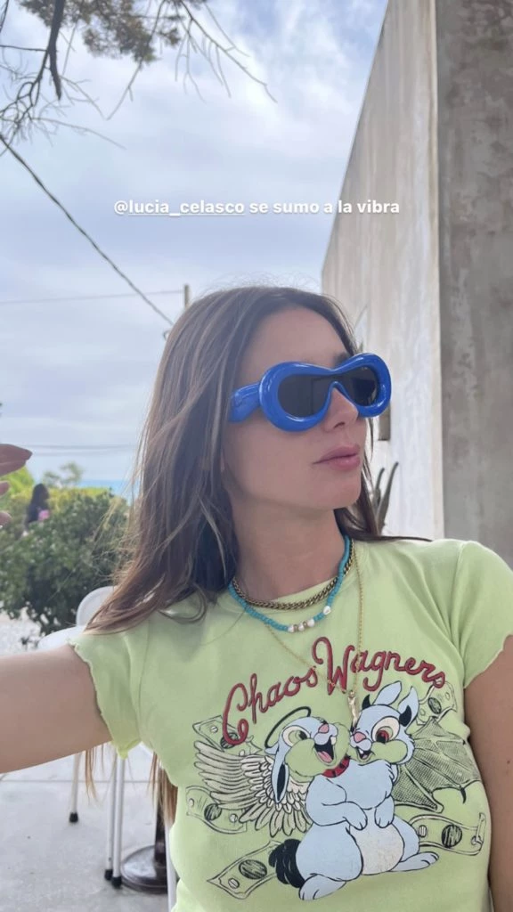Lucía Celasco lució los lentes Loewe más trendy de la temporada