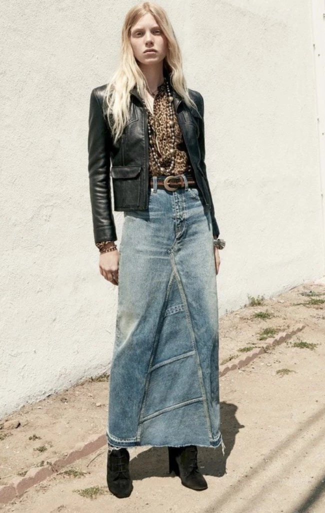 Las faldas de jean, luego de estar años en el olvido, han regresado. Foto: Pinterest.