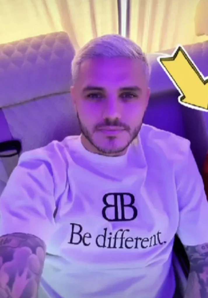 Mauro Icardi y la remera Balenciaga que lució Wanda Nara. Foto: Instagram.