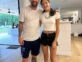 Messi con la hija de Maxi Rodríguez luciendo las ojotas que son furor Foto: Instagram.