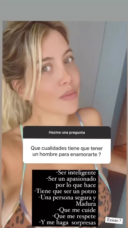 Wanda Nara reiteró que sigue soltera y reveló qué tiene que tener un hombre para enamorarla