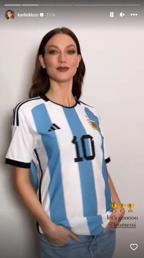 Karlie Kloss bancó a la selección argentina