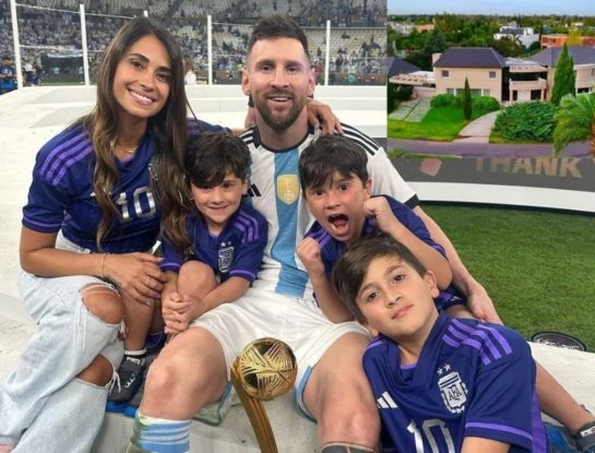 Cómo es la casa de Lionel Messi y Antonela Roccuzzo en Funes, donde ahora descansan en familia