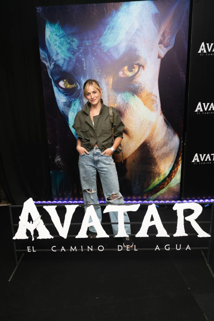Rochi Igarzabal en estreno de Avatar el camino del agua