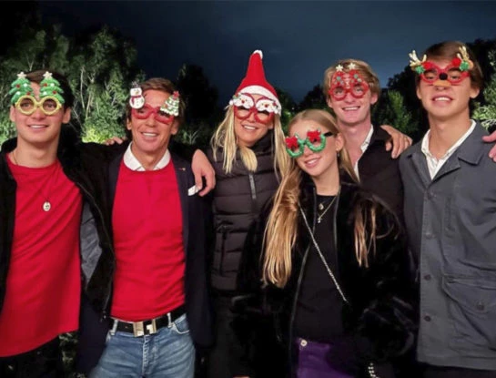 El festejo navideño de Valeria Mazza y Alejandro Gravier en familia