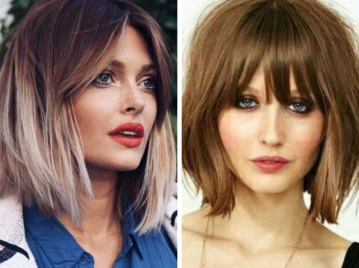 bob corto con flequillo