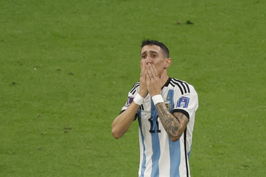 Angel Di Maria después del gol