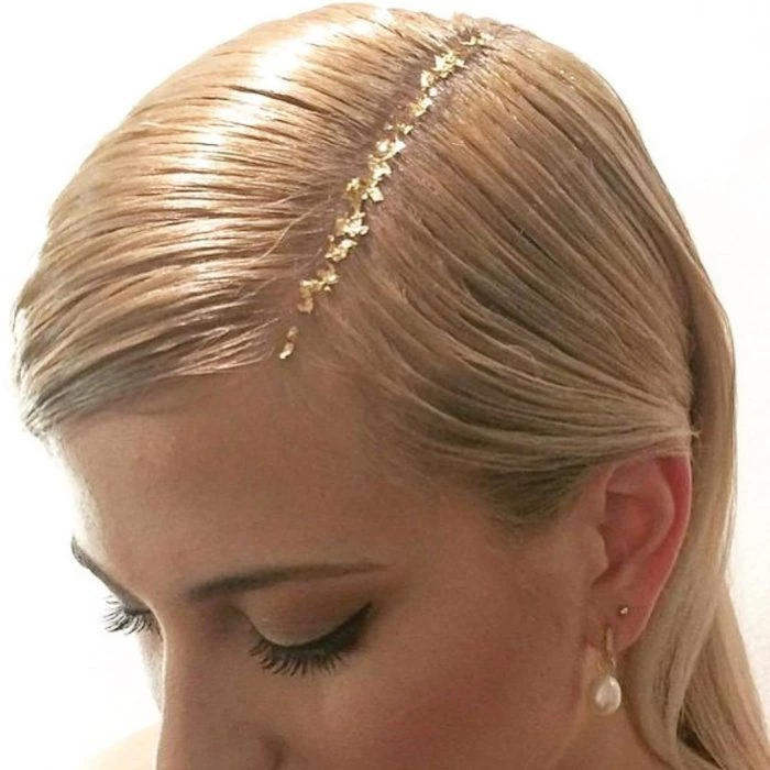 "hair glitter" la tendencia beauty inspirada en Euphoria que es furor en las redes