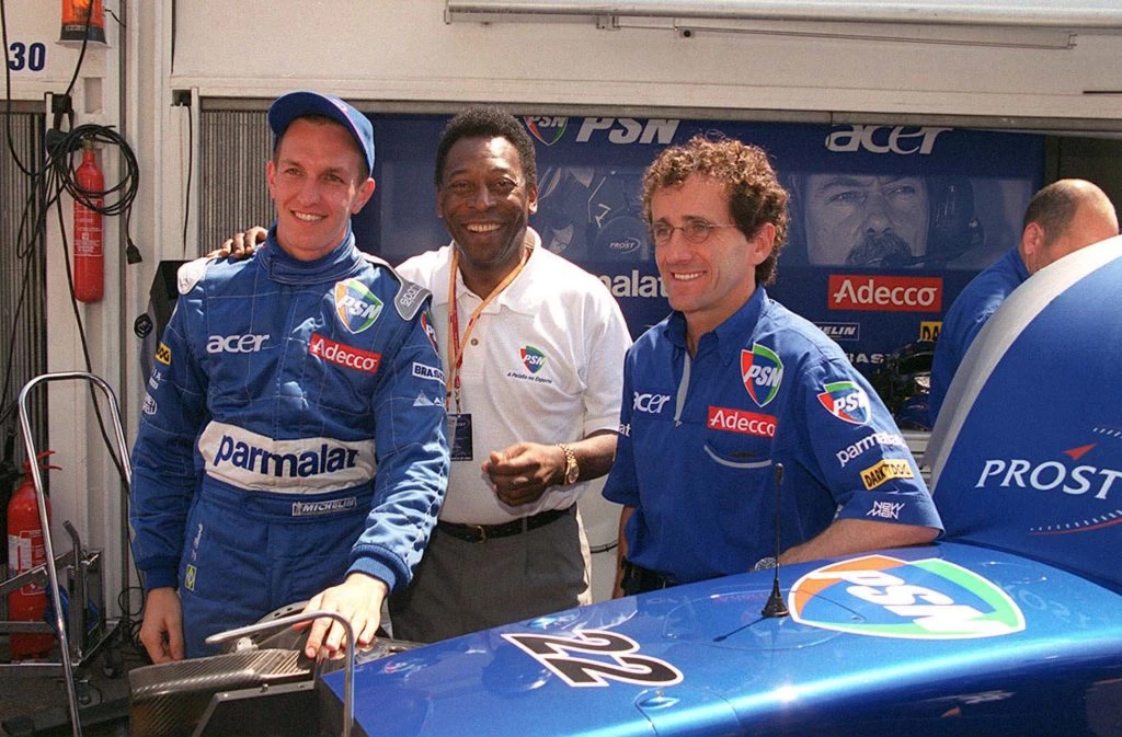 pele y alain prost
