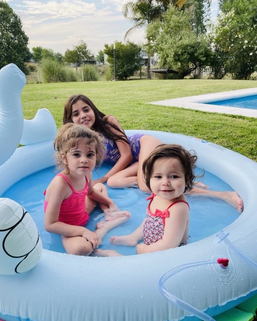 Las hijas de Romina en la última Navidad