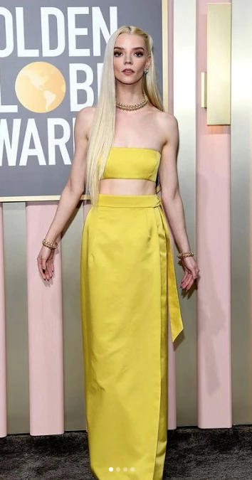 Anya Taylor Joy en los Globos de Oro 2023
