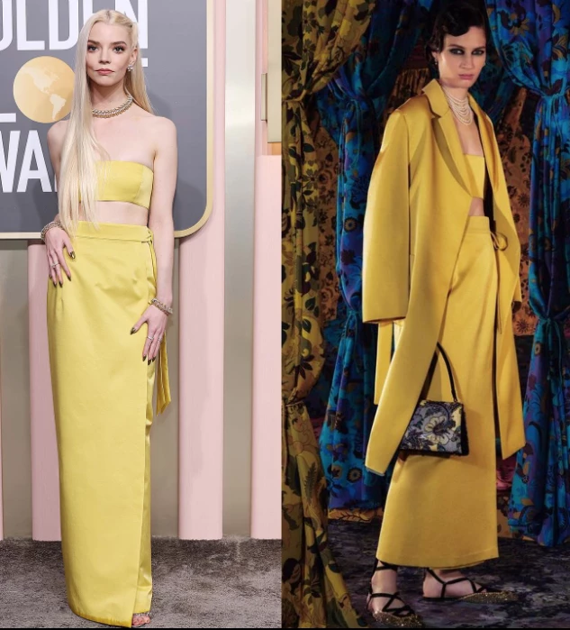 Anya Taylor Joy en los Globos de Oro 2023