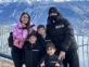 Antonela Roccuzzo, Lio Messi y sus hijos en la nieve. Foto: Instagram.