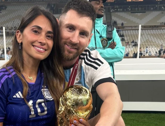 Antonela Roccuzzo y Leo Messi