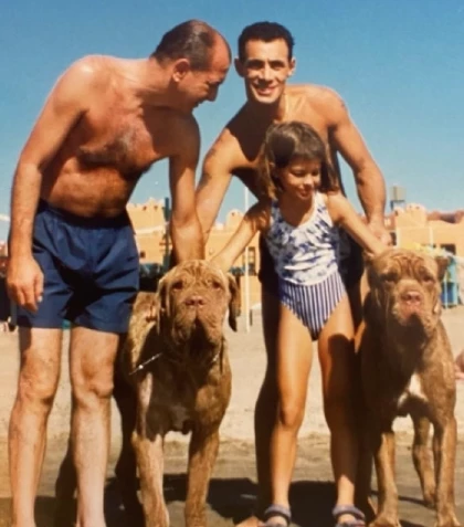 La China Suárez con su papá