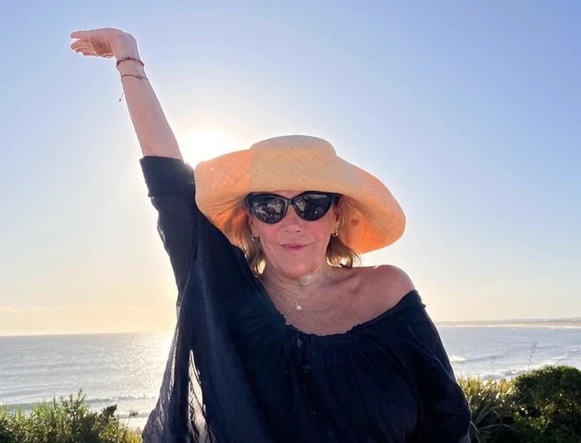 Marcela Tinayre, en la casa de punta del este